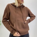 felpa con tasca frontale senza zip comfort